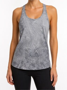 Lululemon Swifty Tech Racerback Tank Top in Gray Tie Dye Size 4